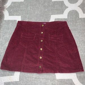 She & sky corduroy skirt